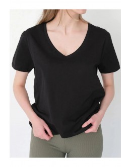 V Yaka Büyük Beden Tişört