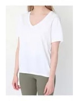  V Yaka Büyük Beden Tişört